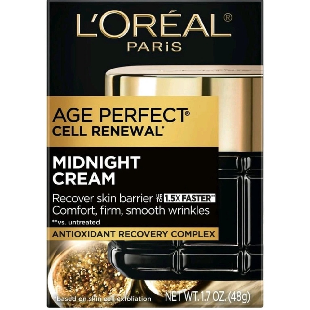 L’Oréal Paris Age Perfect Midnight Cream, Antioxidant Recovery Complex, 1.7 Oz